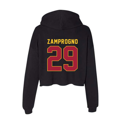 USC - NCAA Men's Volleyball : Thiago Zamprogno - Women's Crop Fleece Hoodie-1