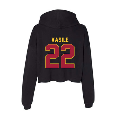 USC - NCAA Women's Lacrosse : Riley Vasile - Women's Crop Fleece Hoodie-1