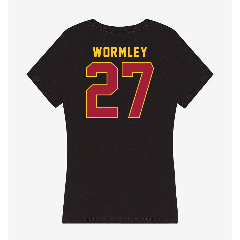 USC - NCAA Football : Riley Wormley - Women's V-Neck T-Shirt-1