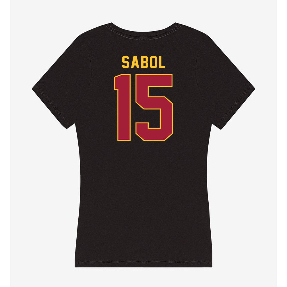 USC - NCAA Baseball : Jarett Sabol - Women's V-Neck T-Shirt-1
