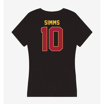 USC - NCAA Football : Corey Simms - Women's V-Neck T-Shirt-1