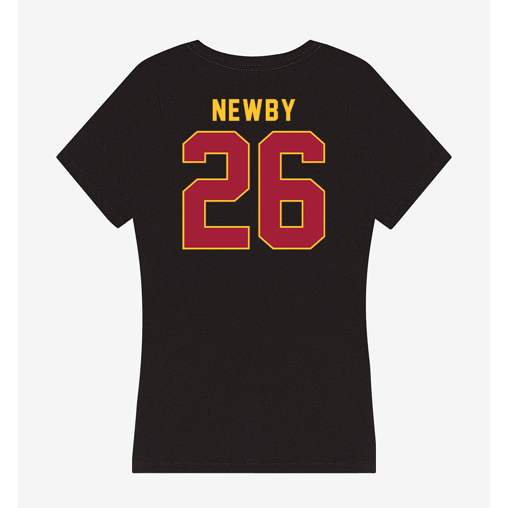 USC - NCAA Football : Elijah Newby - Women's V-Neck T-Shirt-1