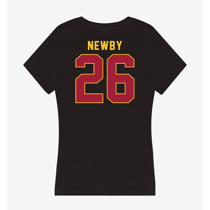 USC - NCAA Football : Elijah Newby - Women's V-Neck T-Shirt-1