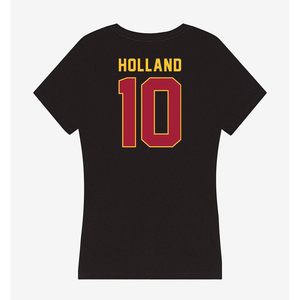 USC - NCAA Women's Lacrosse : Hadley Holland - Women's V-Neck T-Shirt-1