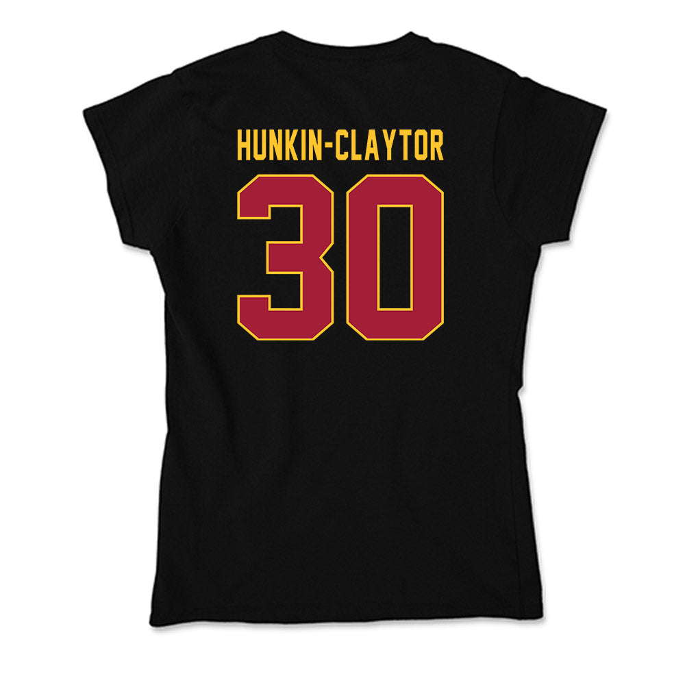 USC - NCAA Men's Basketball : Aaron Hunkin-Claytor - Soft Style Women’s T-Shirt-1