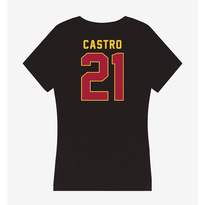 USC - NCAA Football : Trestin Castro - Women's V-Neck T-Shirt-1