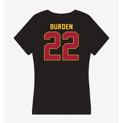 USC - NCAA Men's Basketball : Brit Burden - Women's V-Neck T-Shirt-1