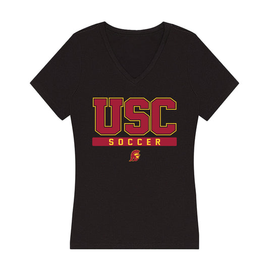USC - NCAA Women's Soccer : Annabel Austen - Women's V-Neck T-Shirt-0