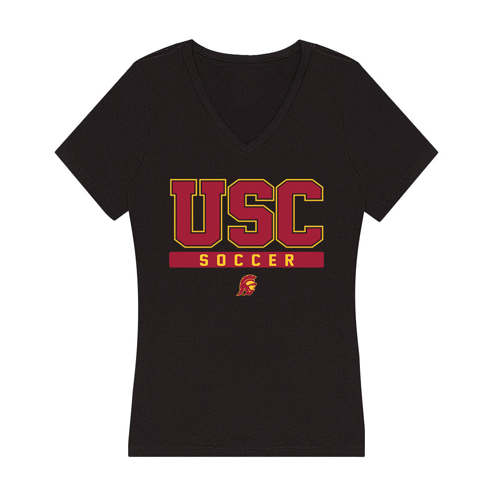 USC - NCAA Women's Soccer : Josie Biehl - Women's V-Neck T-Shirt-0