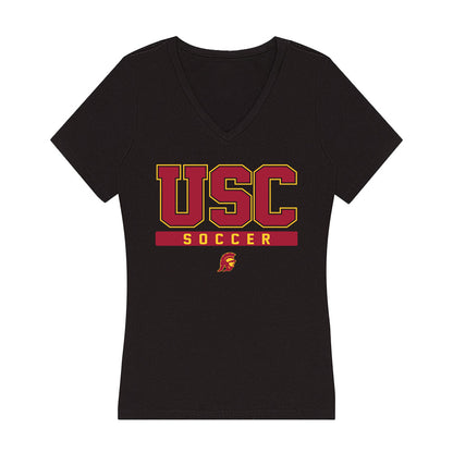 USC - NCAA Women's Soccer : Josie Biehl - Women's V-Neck T-Shirt-0