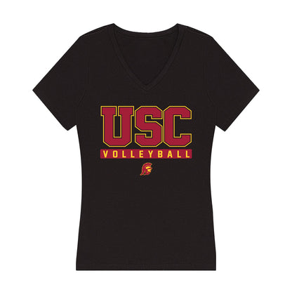 USC - NCAA Men's Volleyball : Noah Meabon - Women's V-Neck T-Shirt-0
