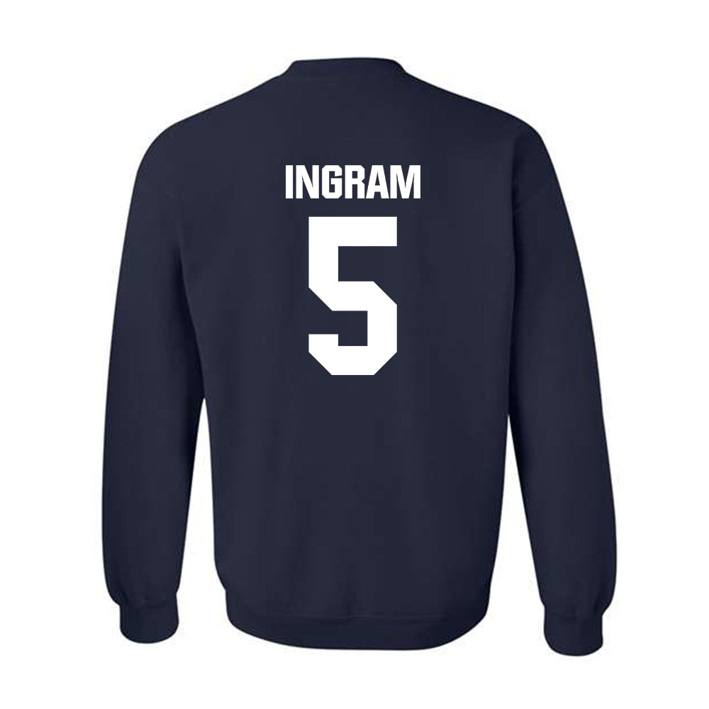UW Stout - NCAA Baseball : Grant Ingram - Crewneck Sweatshirt-1