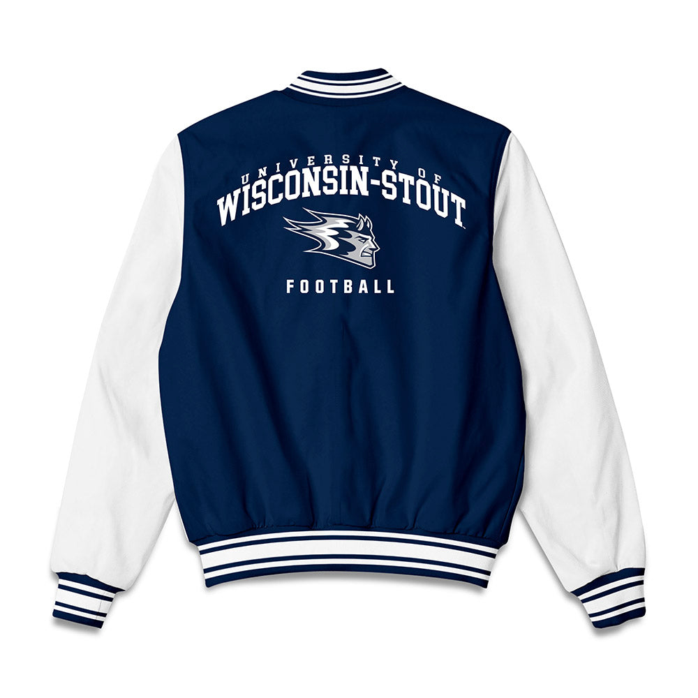 UW Stout - NCAA Football : Miles Burke - Bomber Jacket-1