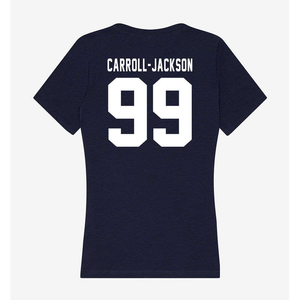 Georgia Tech - NCAA Football : Vincent Carroll-Jackson - Women's V-Neck T-Shirt-1