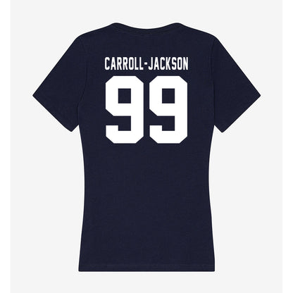 Georgia Tech - NCAA Football : Vincent Carroll-Jackson - Women's V-Neck T-Shirt-1