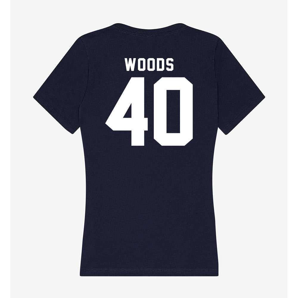 Georgia Tech - NCAA Football : Jordan Woods - Women's V-Neck T-Shirt-1