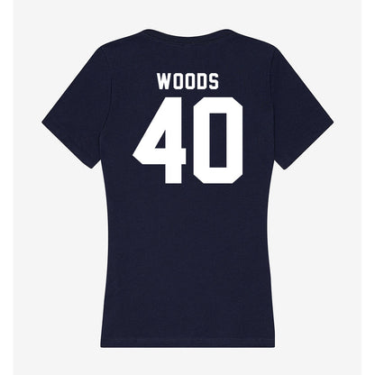 Georgia Tech - NCAA Football : Jordan Woods - Women's V-Neck T-Shirt-1