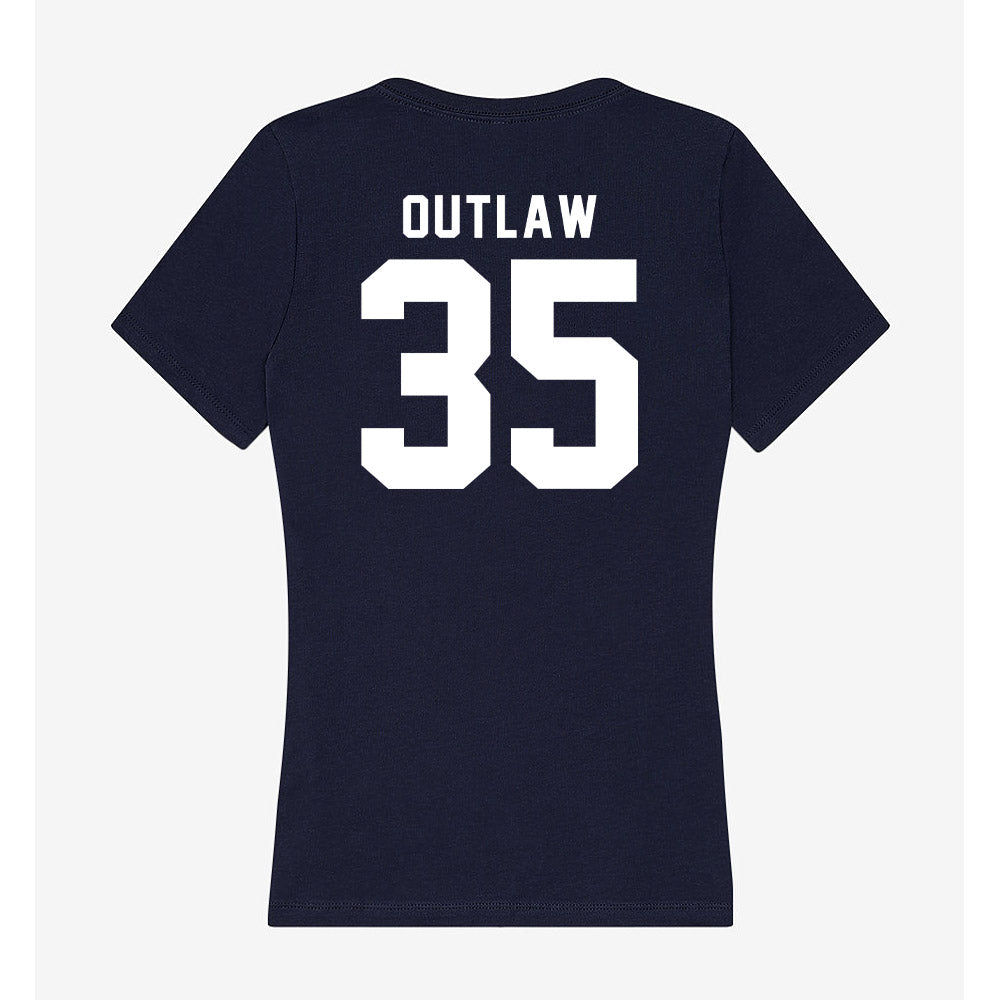 Georgia Tech - NCAA Football : Braylon Outlaw - Women's V-Neck T-Shirt-1
