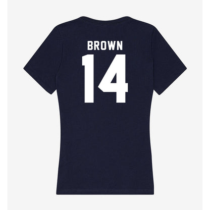 Georgia Tech - NCAA Baseball : Cade Brown - Women's V-Neck T-Shirt-1