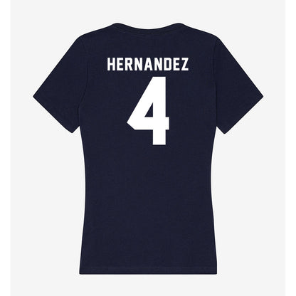 Georgia Tech - NCAA Baseball : Alex Hernandez - Women's V-Neck T-Shirt-1