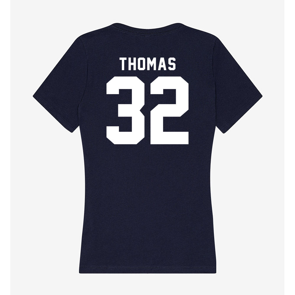 Georgia Tech - NCAA Women's Basketball : D'Asia Thomas - Women's V-Neck T-Shirt-1
