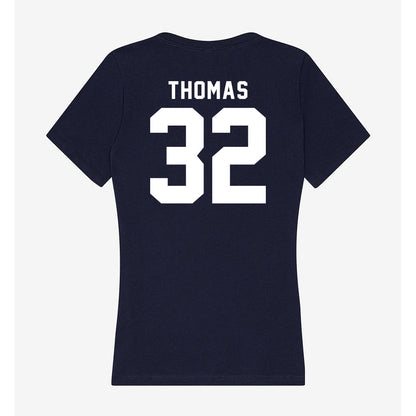 Georgia Tech - NCAA Women's Basketball : D'Asia Thomas - Women's V-Neck T-Shirt-1