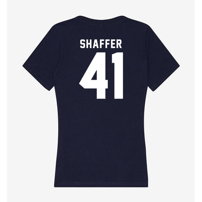 Georgia Tech - NCAA Football : Landon Shaffer - Women's V-Neck T-Shirt-1