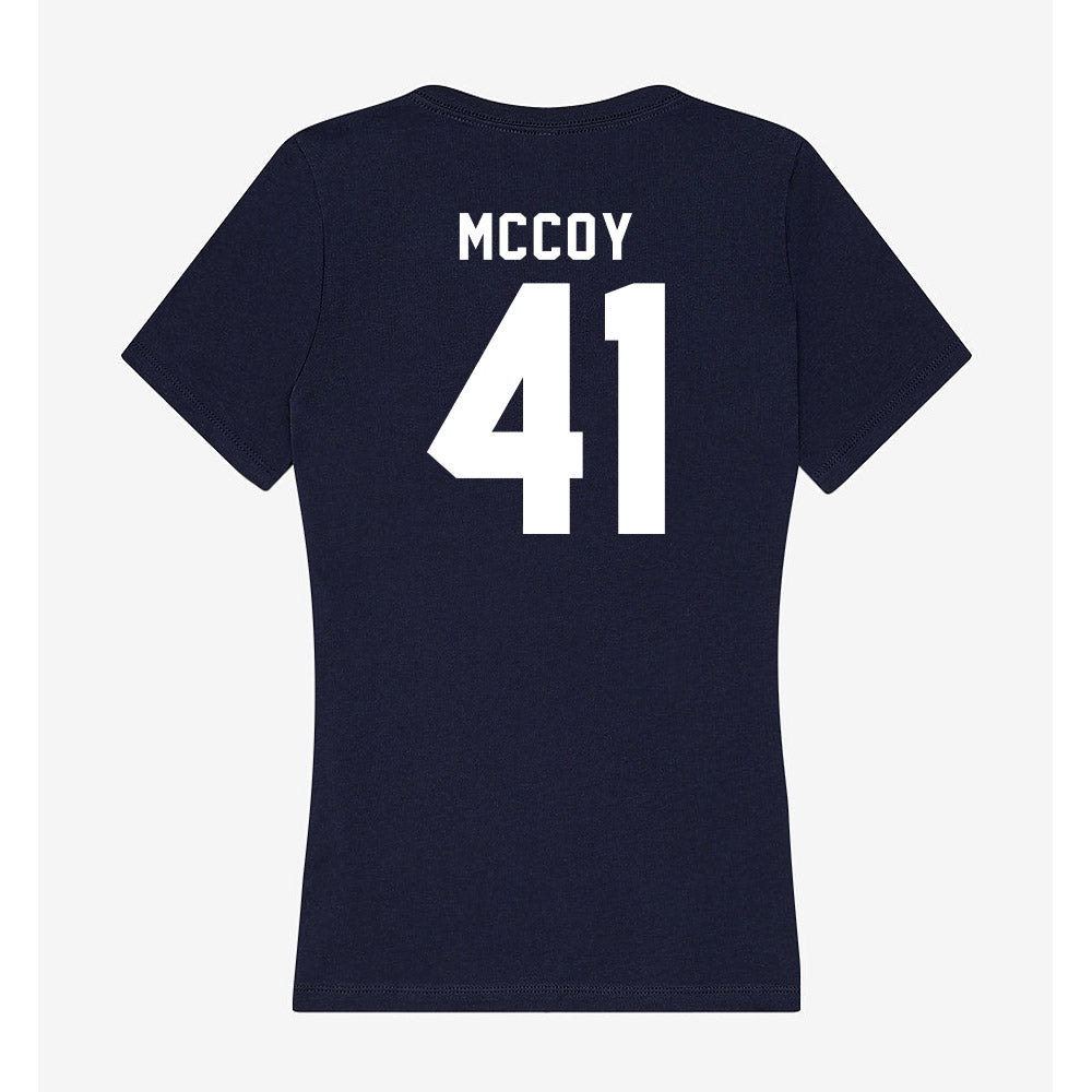 Georgia Tech - NCAA Football : Taje McCoy - Women's V-Neck T-Shirt-1