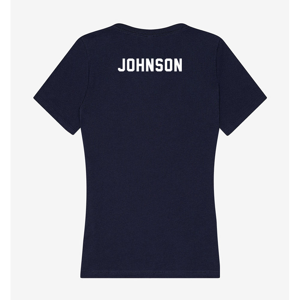 Georgia Tech - NCAA Women's Track & Field : Kendall Johnson - Women's V-Neck T-Shirt-1