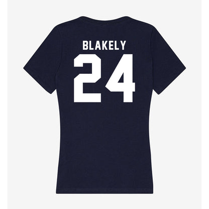 Georgia Tech - NCAA Baseball : Jackson Blakely - Women's V-Neck T-Shirt-1