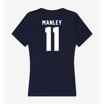 Georgia Tech - NCAA Football : Brayden Manley - Women's V-Neck T-Shirt-1