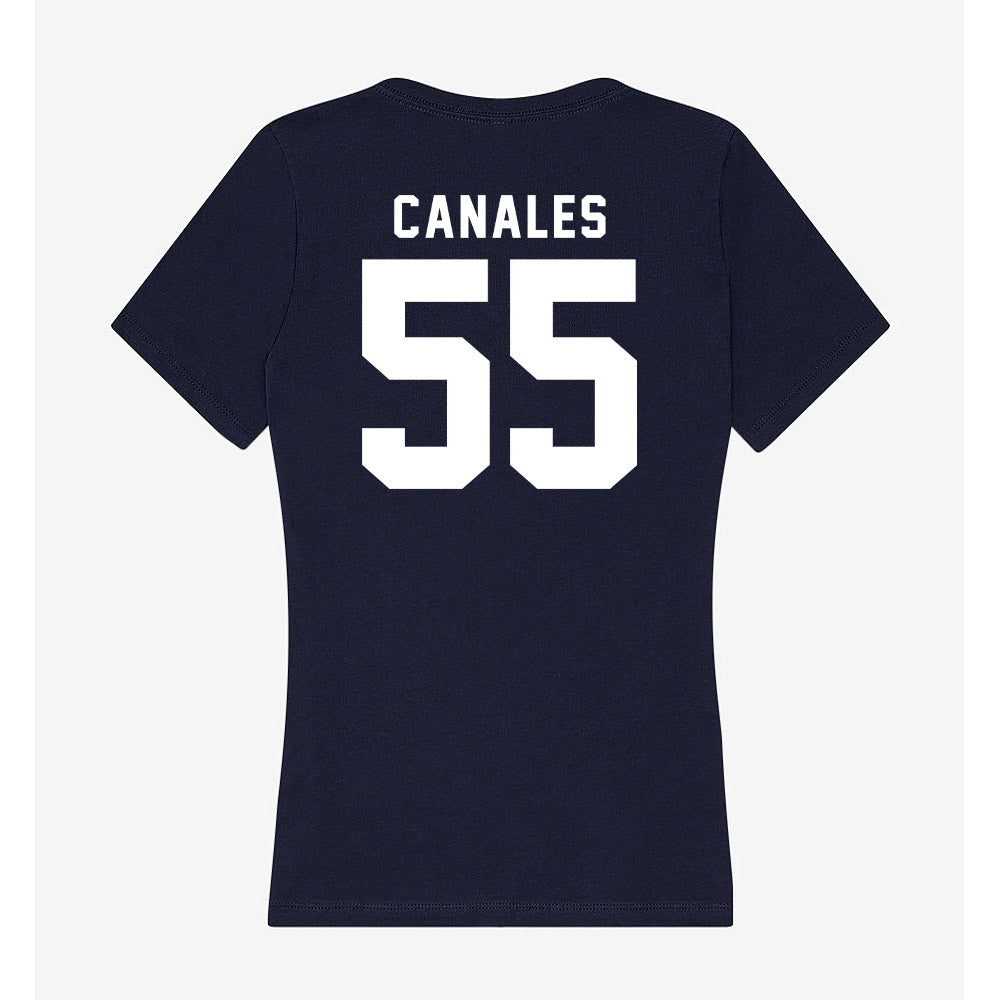 Georgia Tech - NCAA Football : Xavier Canales - Women's V-Neck T-Shirt-1