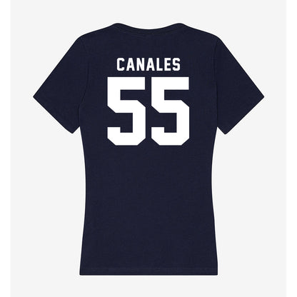 Georgia Tech - NCAA Football : Xavier Canales - Women's V-Neck T-Shirt-1