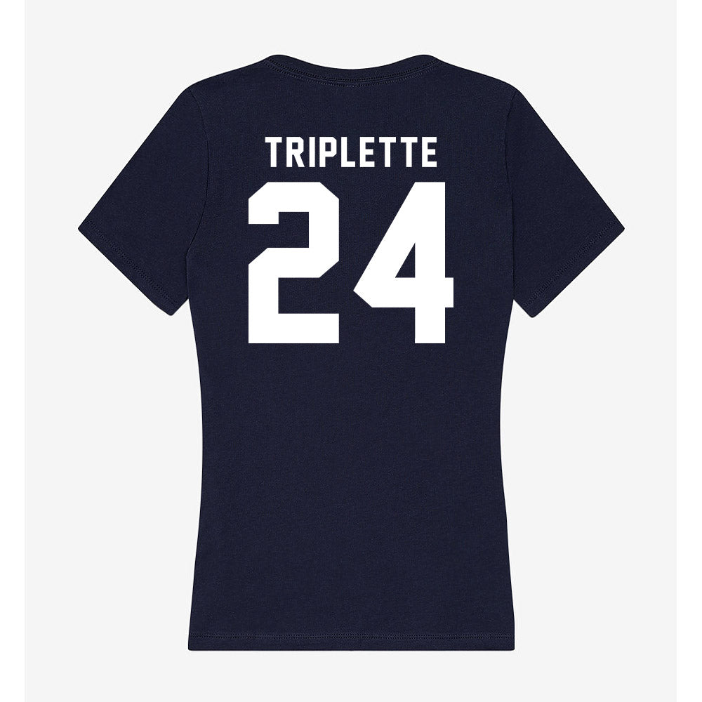 Georgia Tech - NCAA Football : Ronald Triplette - Women's V-Neck T-Shirt-1