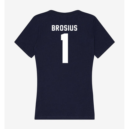Georgia Tech - NCAA Baseball : Parker Brosius - Women's V-Neck T-Shirt-1