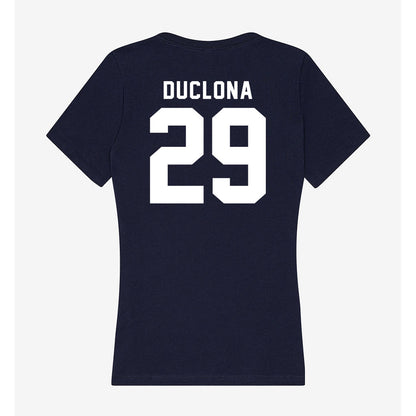 Georgia Tech - NCAA Football : Jonas Duclona - Women's V-Neck T-Shirt-1
