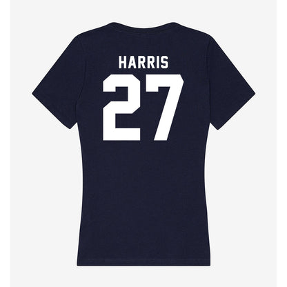 Georgia Tech - NCAA Football : Tae Harris - Women's V-Neck T-Shirt-1