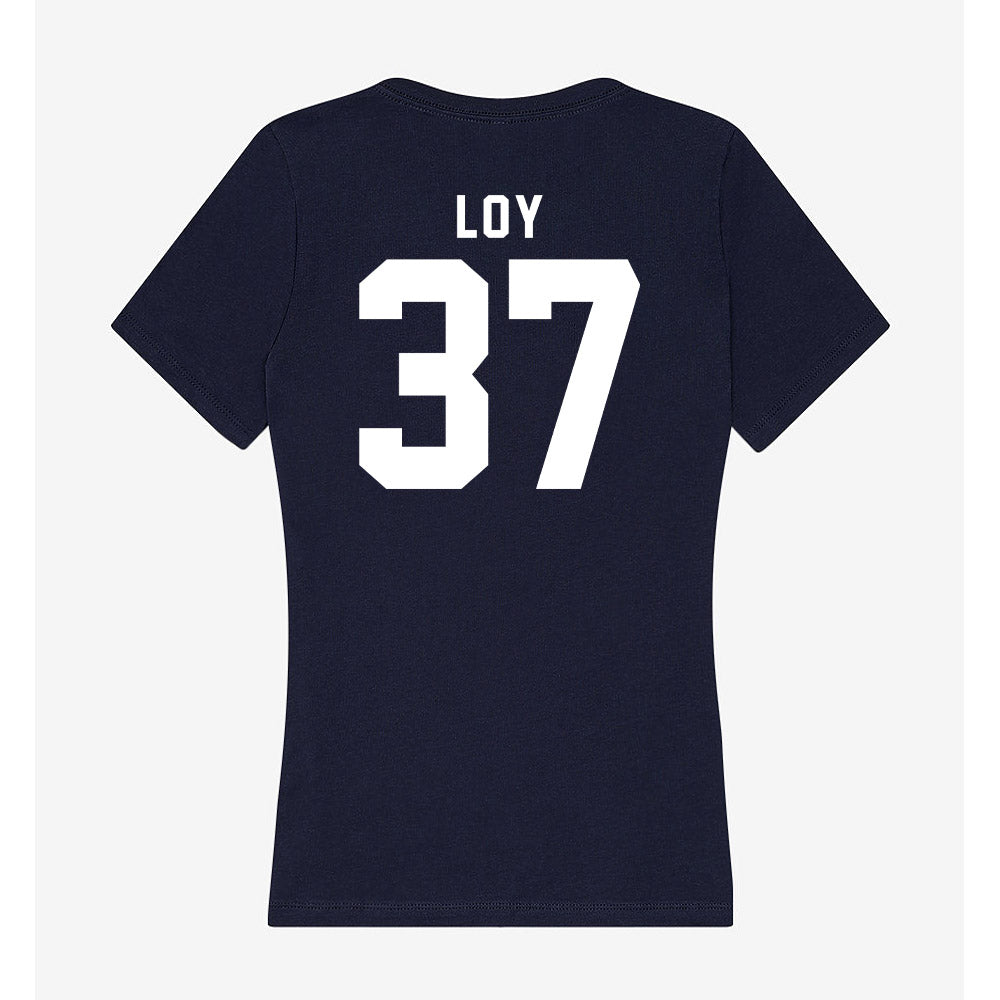 Georgia Tech - NCAA Baseball : Dylan Loy - Women's V-Neck T-Shirt-1