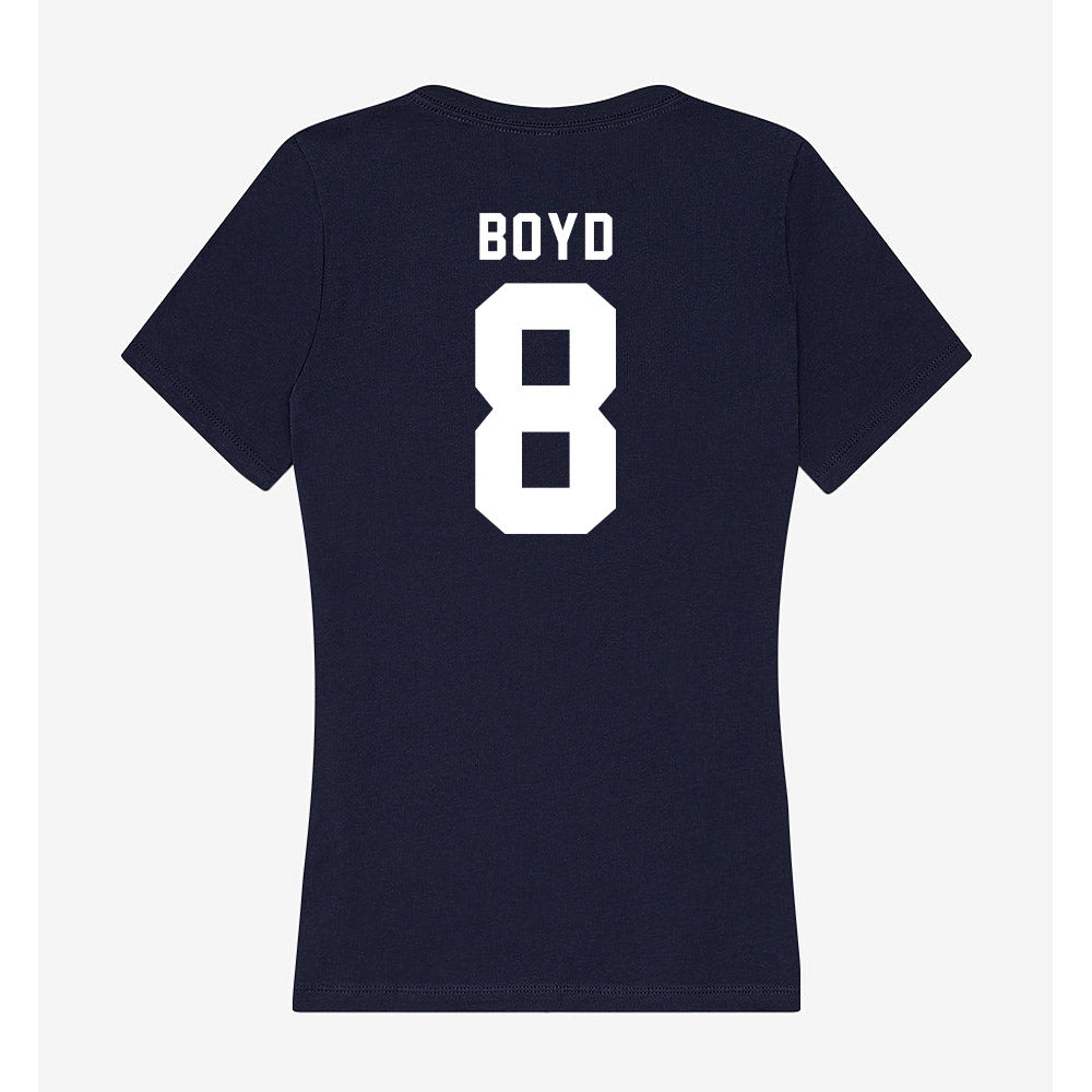Georgia Tech - NCAA Football : Jordan Boyd - Women's V-Neck T-Shirt-1