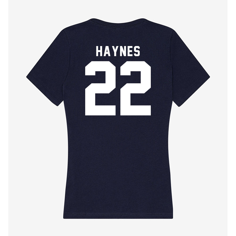 Georgia Tech - NCAA Football : Justice Haynes - Women's V-Neck T-Shirt-1