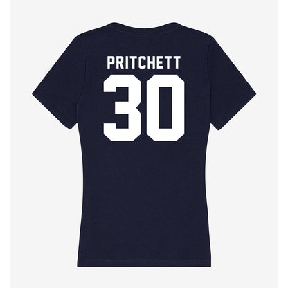 Georgia Tech - NCAA Football : Lawson Pritchett - Women's V-Neck T-Shirt-1