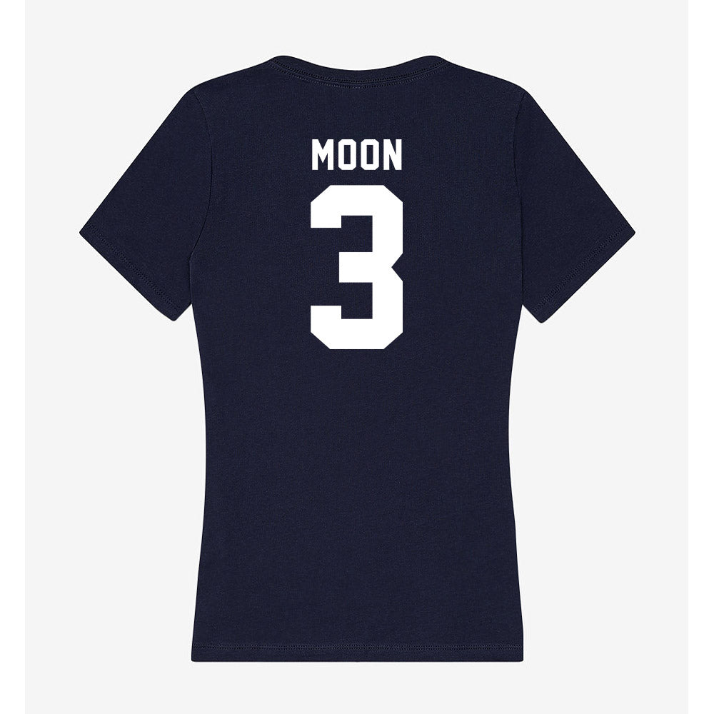 Georgia Tech - NCAA Women's Basketball : Erica Moon - Women's V-Neck T-Shirt-1