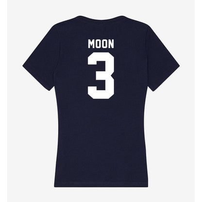 Georgia Tech - NCAA Women's Basketball : Erica Moon - Women's V-Neck T-Shirt-1