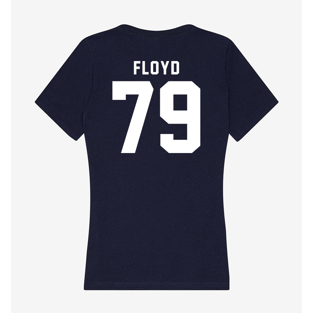Georgia Tech - NCAA Football : Jordan Floyd - Women's V-Neck T-Shirt-1