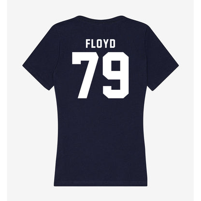 Georgia Tech - NCAA Football : Jordan Floyd - Women's V-Neck T-Shirt-1