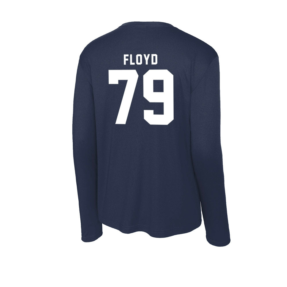 Georgia Tech - NCAA Football : Jordan Floyd - Activewear Long Sleeve T-Shirt-1