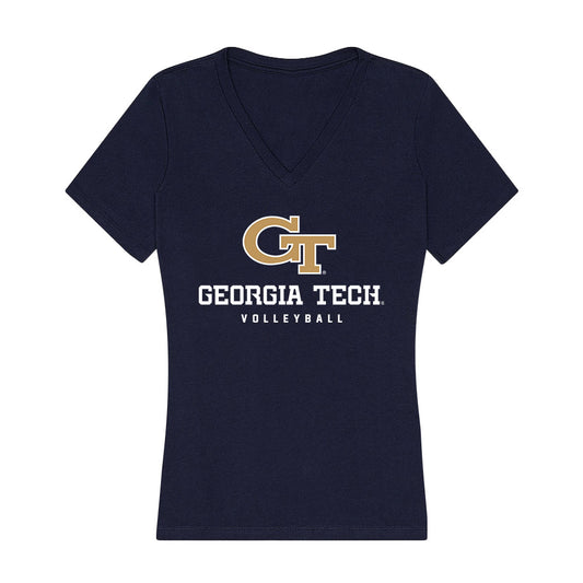 Georgia Tech - NCAA Women's Volleyball : Willow Weninger - Women's V-Neck T-Shirt-0