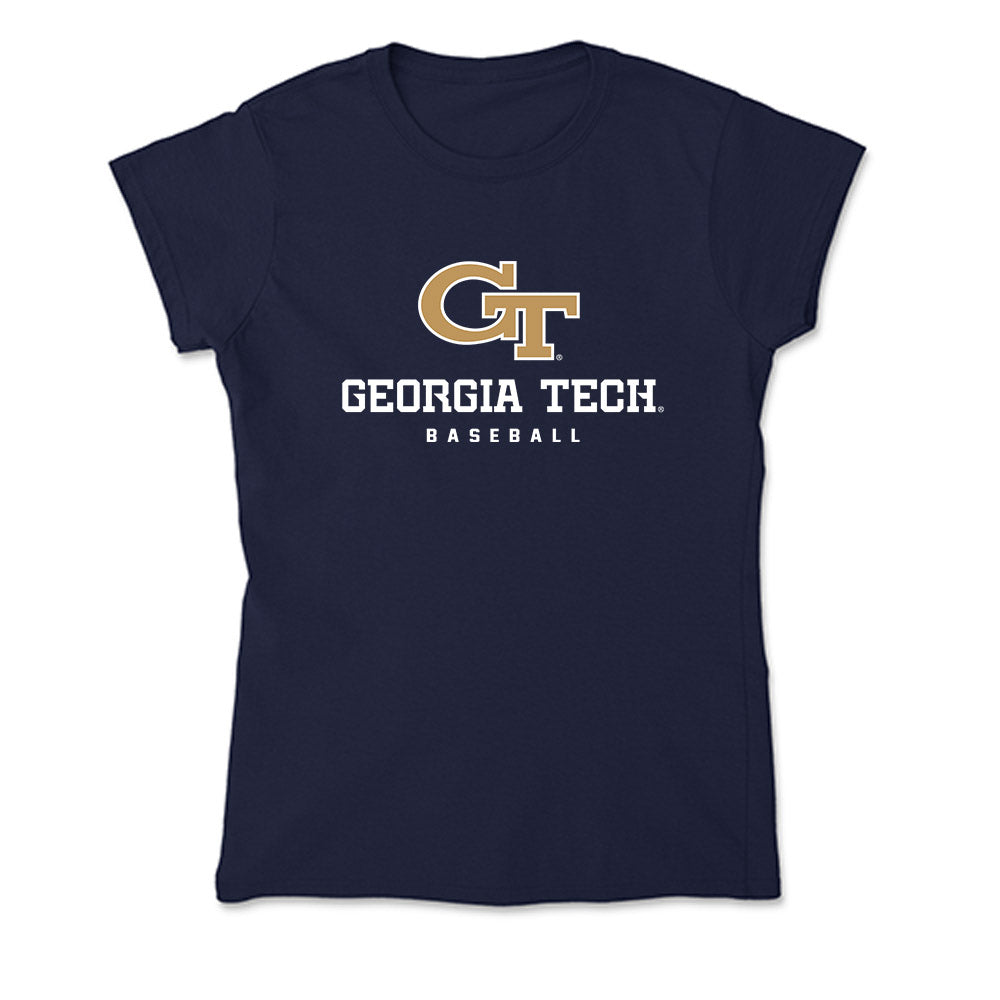 Georgia Tech - NCAA Baseball : Mason Patel - Soft Style Women’s T-Shirt-0