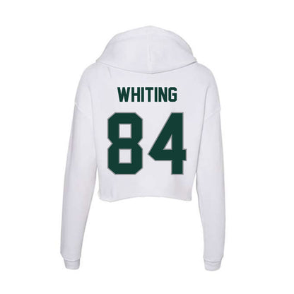 Michigan State - NCAA Football : Eddie Whiting - Women's Crop Fleece Hoodie-1