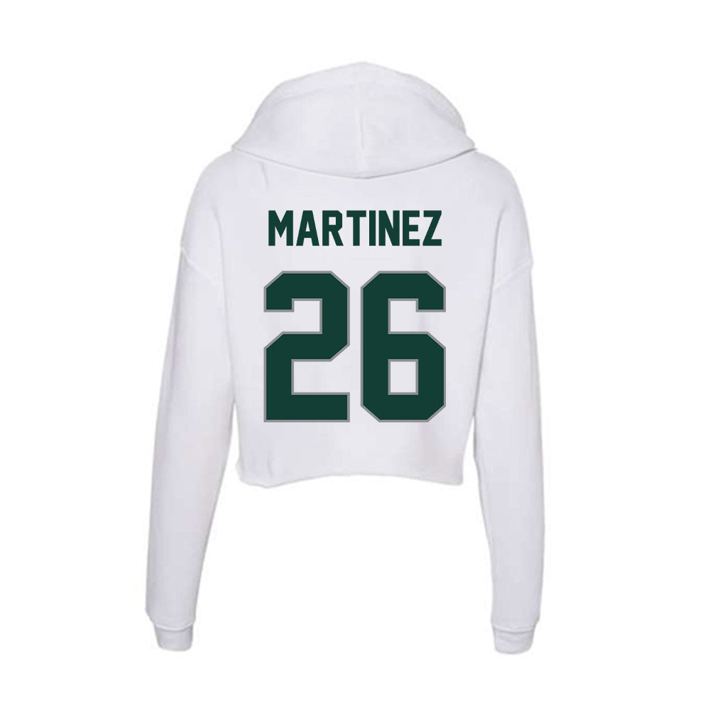 Michigan State - NCAA Football : Trevaughn Martinez - Women's Crop Fleece Hooded Sweatshirt-1